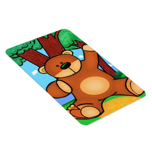 Beer in grassland magneet (Rechterzijde)