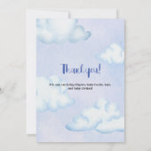 Beer in het Baby shower van het vliegtuig Kaart (Achterkant)