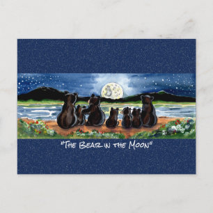 Beer in het Briefkaart van de Waterverf van de Moo