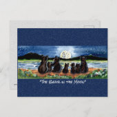 Beer in het Briefkaart van de Waterverf van de Moo (Voorkant / Achterkant)