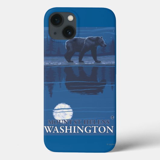 Beer in het maanlicht - Mount St. Helens, Case-Mate iPhone Case (Achterkant)