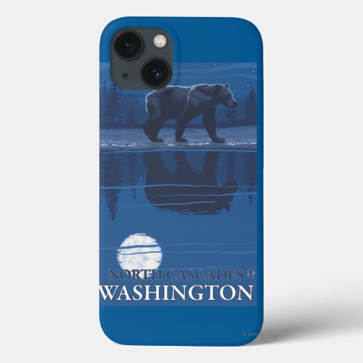 Beer in het maanlicht - North Cascades, Washington Case-Mate iPhone Case (Achterkant)