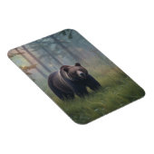 Beer in het magische bos magneet (Rechterzijde)