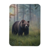 Beer in het magische bos magneet (Verticaal)