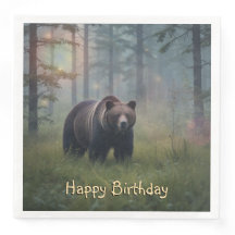 Beer in het magische bos