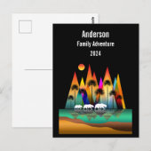 Beer in het moderne bos briefkaart (Voorkant / Achterkant)