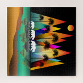 Beer in het moderne bos legpuzzel (Horizontaal)