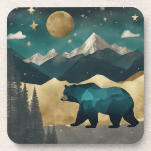 Beer in het Moonlight Design Bier Onderzetter
