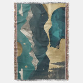 Beer in het Moonlight Design Deken (Voorkant Verticaal)