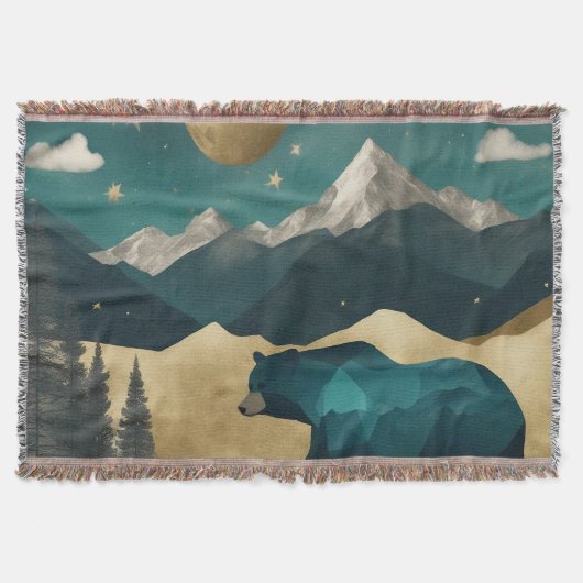 Beer in het Moonlight Design Deken (Voorkant)