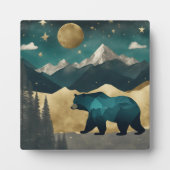 Beer in het Moonlight Design Fotoplaat (Voorkant)