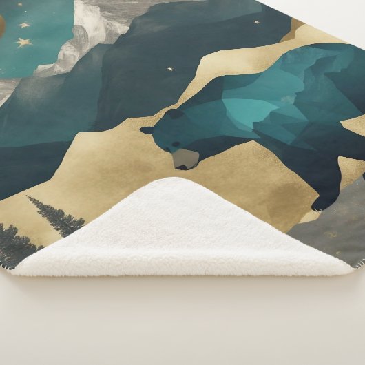 Beer in het Moonlight Design Sherpa Deken (3/4)