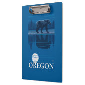 Beer in het Moonlight-Poster voor reisreizen Klembord (Links)