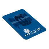 Beer in het Moonlight-Poster voor reisreizen Magneet (Rechterzijde)