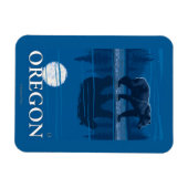 Beer in het Moonlight-Poster voor reisreizen Magneet (Horizontaal)