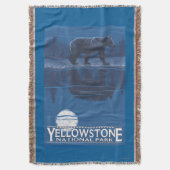 Beer in het Nationaal Park Moonlight - Yellowstone Deken (Voorkant Verticaal)