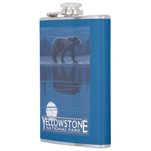 Beer in het Nationaal Park Moonlight - Yellowstone Heupfles (Links)