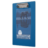Beer in het Nationaal Park Moonlight - Yellowstone Klembord (Links)