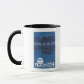 Beer in het Nationaal Park Moonlight - Yellowstone Mok (Links)