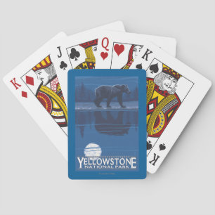 Beer in het Nationaal Park Moonlight - Yellowstone Pokerkaarten