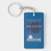 Beer in het Nationaal Park Moonlight - Yellowstone Sleutelhanger (Voorkant)