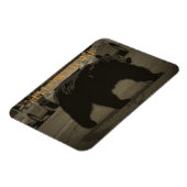 Beer in het nationale wegenpark WY Magneet (Linkerzijde)