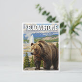 Beer in het Yellowstone National Park Souvenir Briefkaart (Staand voorkant)