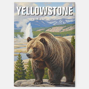 Beer in het Yellowstone National Park Souvenir Magneet