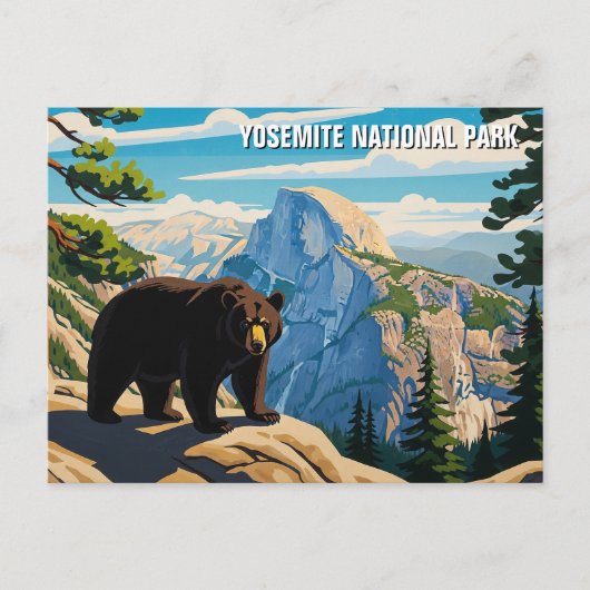 Beer in het Yosemite National Park Briefkaart (Voorkant)
