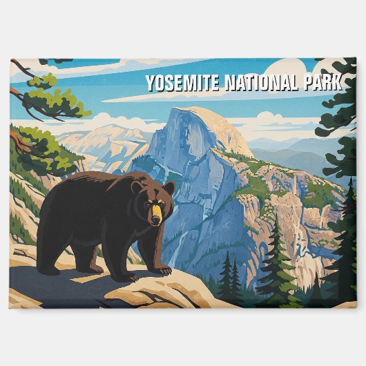 Beer in het Yosemite National Park Magneet (Voorkant)