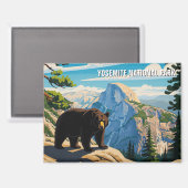 Beer in het Yosemite National Park Magneet (Voorkant / Achterkant)