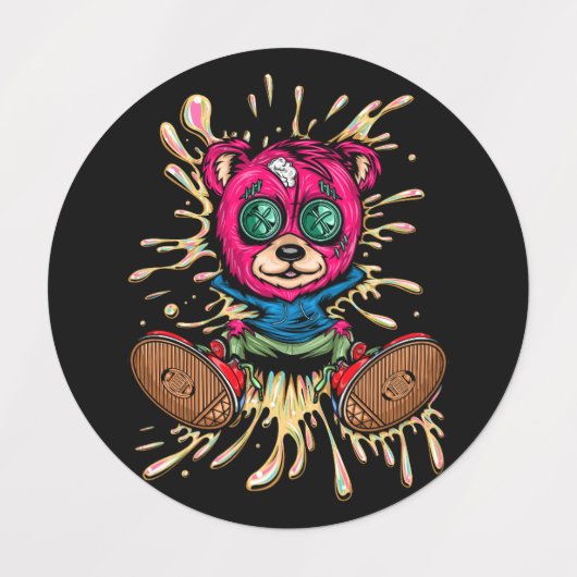 Beer in honing labels (Design 1)