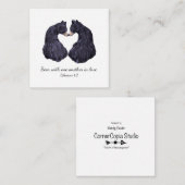 Beer in Liefde Schrift Kaart (Voorkant / Achterkant)