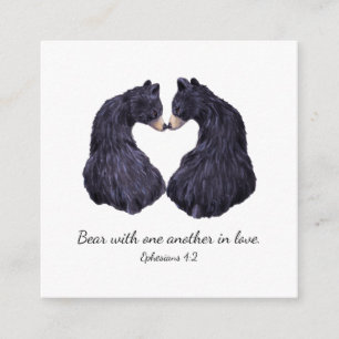 Beer in Liefde Schrift Kaart