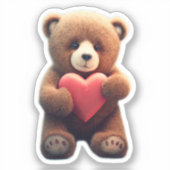 Beer in liefde sticker (Voorkant)