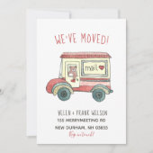 Beer in Mail Truck Nieuw adres Aankondiging (Voorkant)