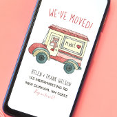 Beer in Mail Truck Nieuw adres Aankondiging