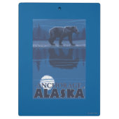 Beer in Moonlight - Anchorage, Alaska Klembord (Achterkant)