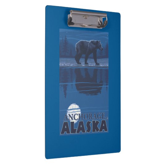 Beer in Moonlight - Anchorage, Alaska Klembord (Rechts)