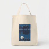 Beer in Moonlight - Anchorage, Alaska Tote Bag (Voorkant)