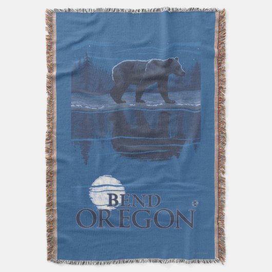 Beer in Moonlight - Bend, Oregon Deken (Voorkant Verticaal)