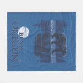 Beer in Moonlight - Bend, Oregon Fleece Deken (Voorkant (Horizontaal))