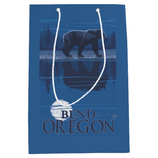 Beer in Moonlight - Bend, Oregon Medium Cadeauzakje (Voorkant)
