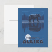 Beer in Moonlight - Cordova, Alaska Briefkaart (Voorkant / Achterkant)