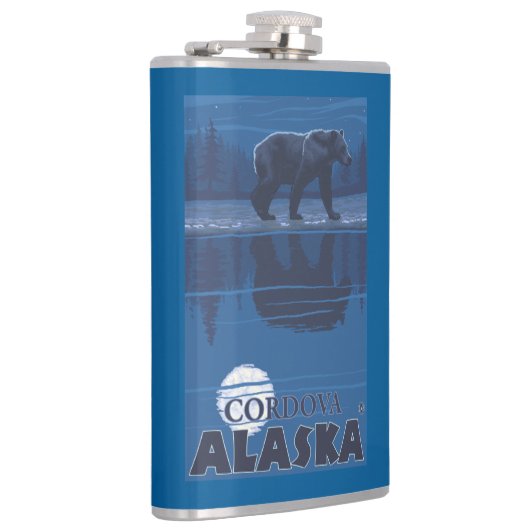 Beer in Moonlight - Cordova, Alaska Heupfles (Rechts)