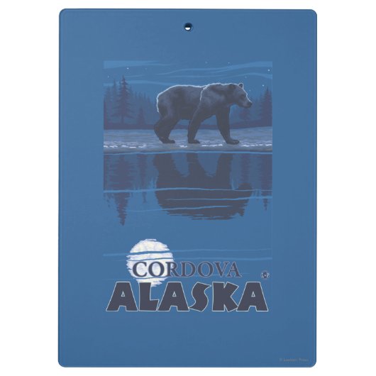 Beer in Moonlight - Cordova, Alaska Klembord (Achterkant)