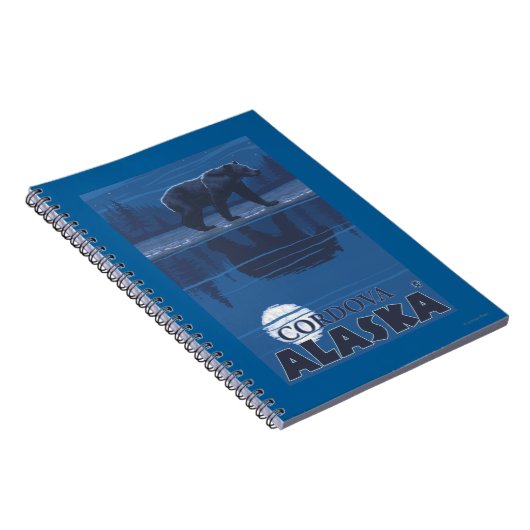 Beer in Moonlight - Cordova, Alaska Notitieboek (Rechterzijde)