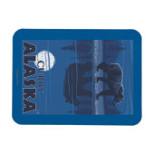 Beer in Moonlight - Curry, Alaska Magneet (Horizontaal)