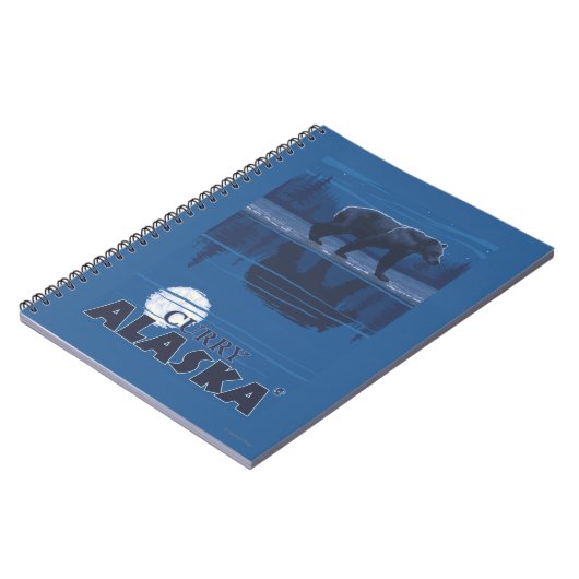 Beer in Moonlight - Curry, Alaska Notitieboek (Linkerzijde)