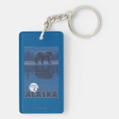 Beer in Moonlight - Curry, Alaska Sleutelhanger (achterkant)
